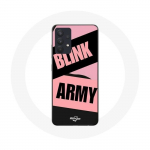 Coque pour Samsung Galaxy A13 5G BTS ARMY Et Blackpink Blink Rose Noir