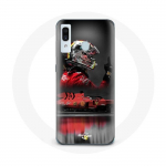 Coque pour Samsung Galaxy A20e Formule 1 Sebastian Vettel Pilote automobile F1 Rouge