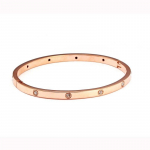 Roostevabast terasest kuldse v&auml;rviga kaunid armastajad kuupmeetrist tsirkooniumoksiidist k&auml;ev&otilde;rud k&auml;ev&otilde;rud naistele pulmadeks Randmepael Trendikad ehted kingitused