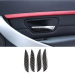 P&auml;ris s&uuml;sinikkiust auto siseukse t&otilde;mbek&auml;epidemega kaussi kleebise kaane &auml;&auml;ris BMW 3 4 seeria F30 F32 2013-2018 jaoks A