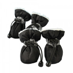 4 tk/komplekt Talvised lemmikloomakoerajalatsid libisemisvastased veekindlad vihmasaapad jalatsid Paksud soojad v&auml;ikestele kassidele kutsikad koertele sokid papud Chihuahua Yorkshire XXS