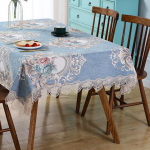Disainer tikitud pitsist heegeldatud laudlina Elegantne euroopa maal&auml;hedane lilleline lauakaunistus Toolikate Laua jooksur ja riie 150*150cm