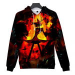 Hazbin Hotel Anime Hoodie Lipsuv&auml;rv Kapuuts T&auml;navar&otilde;ivad Multikad tr&uuml;kitud kapuutsiga dressipluus Mehed Naiste Cosplay Spordipullorid M oranž