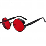 Metallist Steampunk P&auml;ikeseprillid Mehed Naiste Mood &Uuml;mmargused Prillid Br&auml;ndi Disainer Vintage p&auml;ikeseprillid Kvaliteetsed Oculos De Sol