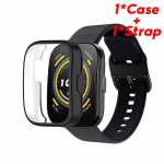 Silikoonrihm + TPU &uuml;mbris Amazfit Bip 5-rihmalise nutikella jaoks Silikoonist k&auml;ev&otilde;ru asendustarvikud 22 mm v&ouml;&ouml; randmepael Amazfit Bip5 jaoks Amazfit Bip 5