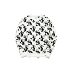 Anta x Opening Ceremony Panda Print Crew Neck Long Sleeve Sweatshirt Unisex Tops Duck-Down-White 152020709H-3 L white