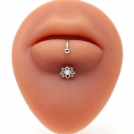 Moodne silmade huuler&otilde;ngas roostevabast terasest huule augustamine Labret r&otilde;ngad Lootose s&uuml;damekujuline Devil Butterfly Moon huulek&uuml;&uuml;nte vaheseina augustamine