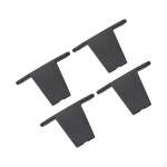 2 paari pagasi naastud, kohvri jala vahetusjalad, mustad padjad reisimiseks Style A