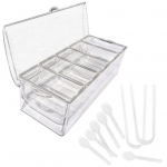 L&auml;bipaistev toidukonteiner kaanega klambriga lusikas 5 kambrit &otilde;ues piknikule puuviljad k&ouml;&ouml;giviljad v&auml;rskuse s&auml;ilitamine v&uuml;rtside maitseainete s&auml;ilituskarp jagatud kandik puhas