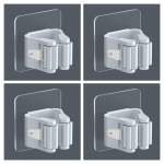 2/4 TK mopihoidja Isekleepuv harjaalus Seinale paigaldatav mopitugi p&uuml;hkimishari konks Hoiukorraldaja Vannitoa k&ouml;&ouml;gitarvikud 4PCS