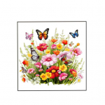 Seinakleebised Elav liblikas lillemuster Lihtne peale kanda kauakestvad dekoratiivliimid eemaldatavad seinakleebised