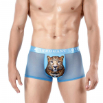 Meeste v&otilde;rgust tr&uuml;kitud bokserp&uuml;ksid trendikad meeste leopardtr&uuml;kkiga suvine j&auml;&auml;jahe hingav nelja nurgaga l&uuml;hike aluspesu pea L