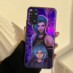 Anime Arcane Jinx &uuml;mbris Xiaomi Redmi Note 10S 9S 8T Note 11 Pro Note 8 9 10 Pro 9A 9C 9T 10 kaane Coque jaoks Redmi 8