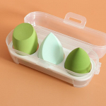 3tk Makeup Blender Meigik&auml;sn Kosmeetiline Pahv koos s&auml;ilituskarbiga jumestuskreem Puuder Beauty Sponge Naiste meigitarvikud T&ouml;&ouml;riistad