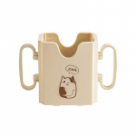 1 tk pudeli tassi piimahoidja reguleeritav ohutu plastikust beebi v&auml;ikelapse mahlakarbi joomine kohv