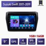 9-tolline Android-autoraadio Suzuki Swift 2017-2019 auto multimeedia videopleier Autostereo raadio GPS-navigatsioon WIFI 1+16GB