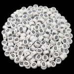 7 mm 50 tk mustad 26 kirjaga valged lahtised helmed meisterdamiseks ripatsitehete tegemiseks k&auml;sit&ouml;&ouml; kaelakee k&auml;ev&otilde;ru K&auml;sitsi valmistatud 7mm 50Pcs