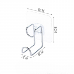 Roostevabast terasest kraanikausikonks Multifunktsionaalne perforatsioonivaba seinakinnitus Vannituba K&ouml;&ouml;k Vannituba Majapidamisriiul 8*8*6*3cm