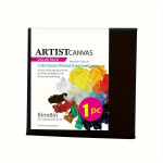 1 tk Premium Must Puuvillane L&otilde;uend - Venita ja Valmista Akr&uuml;&uuml;l- &Otilde;liv&auml;rvi Pliiatsikunsti Metallmaal ja K&auml;sit&ouml;&ouml; jaoks 20*20cm，1-Pack