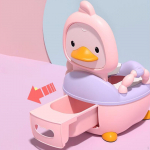 Baby Potty Kompaktne WC-pott lastele vanuses 0-7 aastat roosa