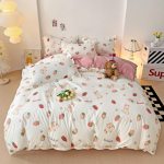 Voodipesu 1,8 m voodilina tekikate, kaheinimese &uuml;histuba, 3tk/4tk komplekt 2.2m 4-piece set