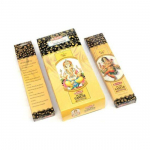 Tridev Jai Shri Ganesh Agarbatti/viirukipulgad | Jumalik sari | L&otilde;hnaaine | P&uuml;hendunud | 3 pakki * 20 g Pooja/jumalateenistuse/religioossete s&uuml;ndmuste jaoks