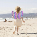 Lovely Girls Butterfly Wing Angel Prop Apparel Children Elf Cosplay Dress up Fairy for Pretend
