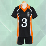 Anime Haikyuu Cosplay kost&uuml;&uuml;m Karasuno keskkooli v&otilde;rkpalliklubi Hinata Shyouyou Kageyama spordir&otilde;ivad kampsunid Halloweeni kingitused L