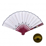 Helendav ventilaator LED meeleoluvalgus Kokkupandav 12V 8 tolli Helendav Tugev Hing KTV Baar Klubi Dekoratsioon &Ouml;ine Esituse Rekvisiit K&auml;si-ventilaator roosa