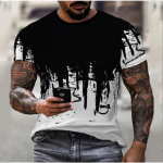 Meeste T-s&auml;rk &ndash; kerge ja hingav l&uuml;hikeste varrukatega kaelus &ndash; moekas suver&otilde;ivas, ideaalne vaba aja veetmiseks ja kingitusteks XXL