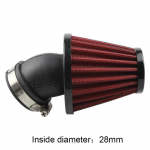 Universaalne 28mm 35mm 38mm 42mm 45mm 48mm seenepea mootorratta karburaatori &otilde;hufilter ATV mustuseratta t&otilde;ukeratta jaoks 28mm punane