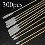 Bambusest pulgad Pikad vatitampoonid Professionaalsed 15 cm/6 tolli k&otilde;rvapuhastuslapid ekstra pika puuvillase lahusega koera k&otilde;rvade puhastamiseks 300pcs valge