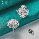 925 Sterling Silver Rose K&otilde;rvar&otilde;ngad Pulma v&otilde;lu Ehted 1.10*1.10cm