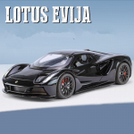 1/24 Lotus EVIJA Sulamist Puhtalt Elektriline Sportauto Mudel Valatud Metallist Rada V&otilde;idus&otilde;iduauto S&otilde;iduki Mudel Heli ja Valgusega Laste M&auml;nguasi Kingitus must