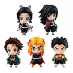 Deemonite tapja: Kimetsu no Yaiba Tanjiro ja Pillarsi maskotikomplekt ca. 50 mm v&auml;rvitud t&auml;ielik joonis black
