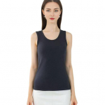 Yousheng Winter Women Thermal Vest &otilde;mblusteta sametist kiire temperatuuriga lukuga kaelus Slim Fit elastne varrukateta sisemine kulumine, p&otilde;hjaga paak 2XL must