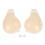 1 paar kleepuvaid rinnaplaastreid Silikoonist n&auml;htamatud libisemisvastased korduvkasutatavad, loomulikud &uuml;lest&otilde;stetavad push-Up rinnahoidjad seljatugedeta &otilde;lapaelteta r&otilde;ivad, pehmed nibukatted L B