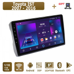 Android Carplay autoraadio Toyota IST 2007 - 2016 jaoks multimeediam&auml;ngija peaseade stereo GPS-navigatsioon BT WIFI 4+64GB 1+16GB