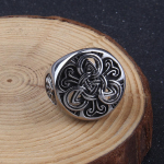 Viikingite roostevabast terasest keldi triskelioni s&otilde;rmus vintage ruuni amulett s&otilde;rmeehe meestele 7