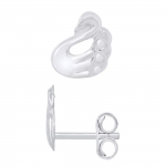 LEA &; ARTHUR - Laste k&otilde;rvar&otilde;ngad "SWAN" motiivid 925 tuhandikud roodiumiga kaetud h&otilde;be - jalutusk&auml;ru s&uuml;steem