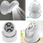 LED-lamp - Valge - Liikumisandur - 360&deg; - Juhtmevaba valge