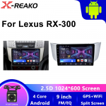 Autoraadio Android12 QLED Lexus RX300 RX330 RX350 RX400H II 2 Toyota Harrier XU30 Stereopleier Navigatsioon Auto Carplay jaoks 4 core 1GB+32GB carplay