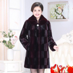 Naiste s&uuml;gismood ehtne karusnahk Sametine naaritsakasukas Naistele Keskmise pikkusega naturaalsest karusnahast keskmine jope &Uuml;ler&otilde;ivad Naiste soe jakk XL