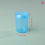 1 tk Mini &uuml;mmargune l&auml;bipaistev plastikust v&auml;ikesed karbid Pillide ehete hoiukarp mahuti hoiukoht V&auml;ike pillikarp Kaasaskantav reisikodu 4.2*2.5cm sinine