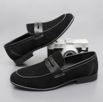 Fashion Leather Men Casual Shoes slip on Luxury Brand Mens Loafers outdoor suede Moccasins Breathable Loafers Driving Shoes for men 6.5 must