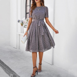 Diyuni naiste t&auml;piline pitskleit &ndash; Euroopa ja Ameerika 2024. aasta kevad/suvi kollektsioon XL kohv