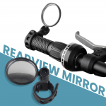 Elektrilised jalgrattad, elektrilised t&otilde;ukerattad, universaalsed l&uuml;hikese varda tahavaatepeeglid jalgratastele ja reguleeritavad helkurid One Size must