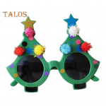 J&otilde;ulupuu prillid Kunstlikud klouni prillid J&otilde;ulupidu Cosplay Kost&uuml;&uuml;mi Aksessuaarid Kleit-up Prillide Rekvisiit roheline