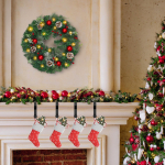 4 Pack Desk Mounted Bag Holder, Headphone Economical Aluminum Alloy Hook for under Black