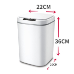18L/13L nutikas pr&uuml;gikast, automaatne andur, pr&uuml;gikast elektriline pr&uuml;gikast veekindel pr&uuml;gikast k&ouml;&ouml;gi jaoks vannitoas pr&uuml;gikast Battery Style white